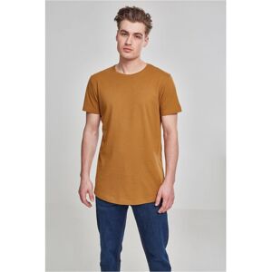 Urban Classics Shaped Long Tee Nut Horčicová M Urban Classics Shaped Long Tee Nut Horčicová M