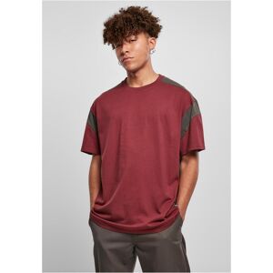 Urban Classics Active T-Shirt Cherry/blackbird Tmavočervená S Urban Classics Active T-Shirt Cherry/blackbird Tmavočervená S