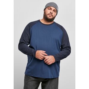 Urban Classics Raglan Kontrast Ls Tmavomodrý/polnočná Modrá Modrá S Urban Classics Raglan Kontrast Ls Tmavomodrý/polnočná Modrá Modrá S