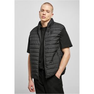 Urban Classics Čierna Lesklá Vesta Šedá M Urban Classics Čierna Lesklá Vesta Šedá M