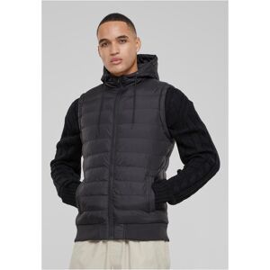 Urban Classics Small Bubble Hood Vest Blk/blk Šedá S Urban Classics Small Bubble Hood Vest Blk/blk Šedá S