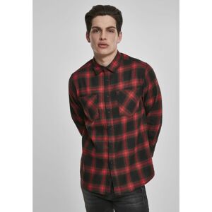 Urban Classics Plaid Flannel Shirt 6 Black/red Hnedá L Urban Classics Plaid Flannel Shirt 6 Black/red Hnedá L