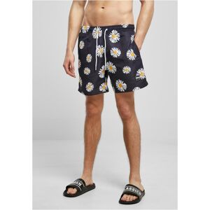 Urban Classics Swimsuit Shorts With Easternavydaisy Pattern Čierna Xl Urban Classics Swimsuit Shorts With Easternavydaisy Pattern Čierna Xl