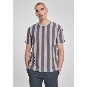 Urban Classics Printed Oversized Bold Striped T-Shirt Vintageblue Šedá M Urban Classics Printed Oversized Bold Striped T-Shirt Vintageblue Šedá M