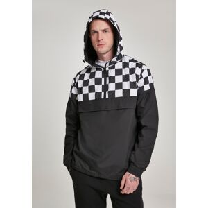 Urban Classics Check Pull Over Jacket Blk/chess Čierna M Urban Classics Check Pull Over Jacket Blk/chess Čierna M