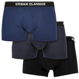 Urban Classics Organické Boxerky 3-Balenie Tmavomodrá + Námornícka Modrá + Čierna Modrá L Urban Classics Organické Boxerky 3-Balenie Tmavomodrá + Námornícka Modrá + Čierna Modrá L