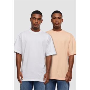 Urban Classics Men'S T-Shirts Uc Tall Tee 2-Pack - Orange+white Krémová Xl Urban Classics Men'S T-Shirts Uc Tall Tee 2-Pack - Orange+white Krémová Xl