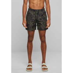 Urban Classics Palm/olive Swim Shorts Čierna M Urban Classics Palm/olive Swim Shorts Čierna M