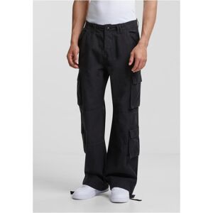 Urban Classics Men'S Double Cargo Trousers - Black Čierna 40 Urban Classics Men'S Double Cargo Trousers - Black Čierna 40