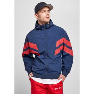 Urban Classics Crinkle Panel Track Jacket Navy Blue/urban Red Modrá M Urban Classics Crinkle Panel Track Jacket Navy Blue/urban Red Modrá M