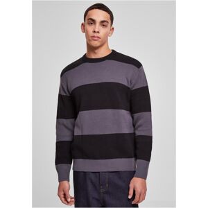 Urban Classics Men'S Striped Sweater Black/dark Shade Čierna S Urban Classics Men'S Striped Sweater Black/dark Shade Čierna S