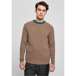 Urban Classics Ribbed Raglan Sweater Darkkhaki Hnedá S Urban Classics Ribbed Raglan Sweater Darkkhaki Hnedá S