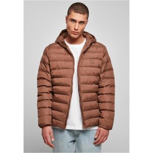 Urban Classics Basic Bubble Jacket Bark Tmavočervená S Urban Classics Basic Bubble Jacket Bark Tmavočervená S