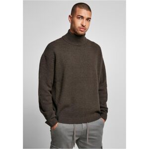 Urban Classics Oversized Roll Neck Sweater Blackbird Hnedá L Urban Classics Oversized Roll Neck Sweater Blackbird Hnedá L