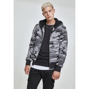 Urban Classics Camo Zip Jacket Darkcamo Čierna M Urban Classics Camo Zip Jacket Darkcamo Čierna M