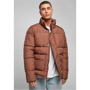 Urban Classics Short Puffer Jacket - Brown Tmavočervená 5xl Urban Classics Short Puffer Jacket - Brown Tmavočervená 5xl