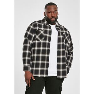 Urban Classics Plaid Flannel Shirt 6 Black/white Čierna Xs Urban Classics Plaid Flannel Shirt 6 Black/white Čierna Xs