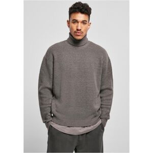 Urban Classics Oversized Roll Neck Sweater Asphalt Šedá 5xl Urban Classics Oversized Roll Neck Sweater Asphalt Šedá 5xl