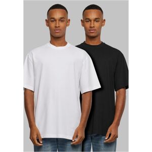 Urban Classics Men'S T-Shirts Tall 2-Pack White+black Šedá 4xl Urban Classics Men'S T-Shirts Tall 2-Pack White+black Šedá 4xl