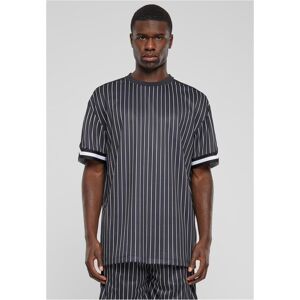 Urban Classics Men'S Oversized Striped Mesh Tee T-Shirt - Black/white Šedá Xl Urban Classics Men'S Oversized Striped Mesh Tee T-Shirt - Black/white Šedá Xl