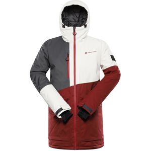 Alpine Pro Vínová Pánska Lyžiarska Bunda Alpine Pre Uzer Biela S Alpine Pro Vínová Pánska Lyžiarska Bunda Alpine Pre Uzer Biela S