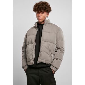 Urban Classics Asphalt Jacket Cropped Puffer Jacket Šedá L Urban Classics Asphalt Jacket Cropped Puffer Jacket Šedá L