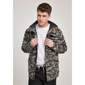 Urban Classics Tiger Camo Cotton Jacket Olive/blk/wht Šedá S Urban Classics Tiger Camo Cotton Jacket Olive/blk/wht Šedá S