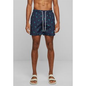 Urban Classics Swimming Shorts Pattern Island Aop Čierna L Urban Classics Swimming Shorts Pattern Island Aop Čierna L