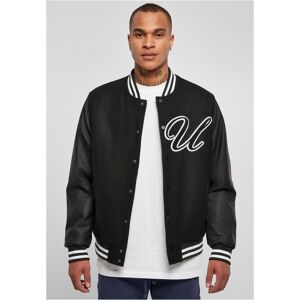 Urban Classics Large U College Jacket Black Čierna L Urban Classics Large U College Jacket Black Čierna L