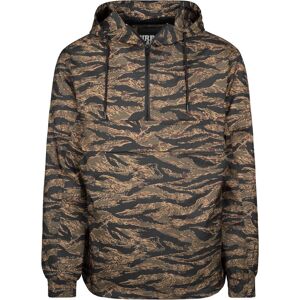 Urban Classics Tiger Camo Pull Over Wood Camo Hnedá L Urban Classics Tiger Camo Pull Over Wood Camo Hnedá L