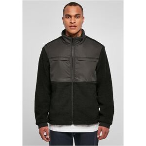 Urban Classics Patched Sherpa Jacket Black Čierna 3xl Urban Classics Patched Sherpa Jacket Black Čierna 3xl
