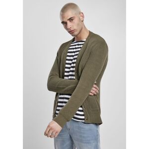 Urban Classics Boxes Olive Cardigan Hnedá L Urban Classics Boxes Olive Cardigan Hnedá L