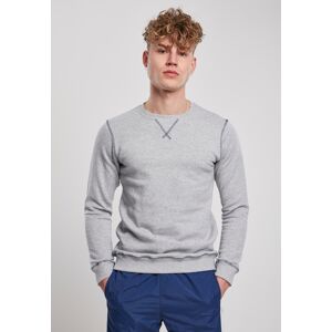 Urban Classics Pánsky Sveter S Kontrastným Prešívaním Modrá S Urban Classics Pánsky Sveter S Kontrastným Prešívaním Modrá S
