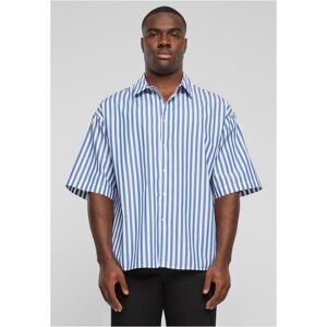 Urban Classics Men'S Short-Sleeved Shirt Striped Summer White/blue Šedá Xxl Urban Classics Men'S Short-Sleeved Shirt Striped Summer White/blue Šedá Xxl