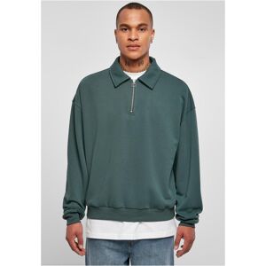 Urban Classics Shirt Collar Crew Bottlegreen Kaki M Urban Classics Shirt Collar Crew Bottlegreen Kaki M