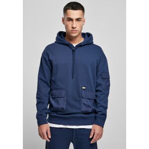 Urban Classics Dark Blue Commuter Hood Modrá Xl Urban Classics Dark Blue Commuter Hood Modrá Xl