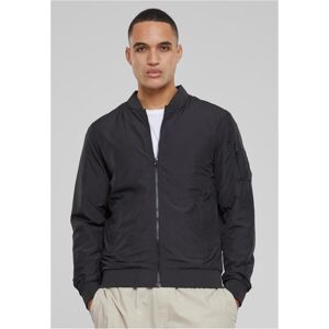 Urban Classics Light Bomber Jacket Black Šedá S Urban Classics Light Bomber Jacket Black Šedá S