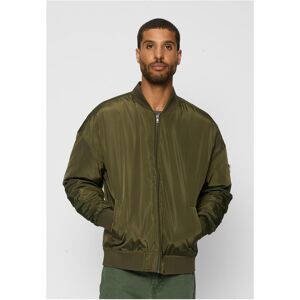 Urban Classics Oversized Bomber Bunda Tmavá Olivová Šedá M Urban Classics Oversized Bomber Bunda Tmavá Olivová Šedá M