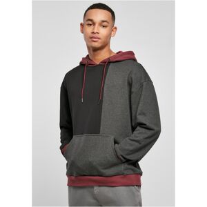 Urban Classics Oversized Color Block Hoody Black/charcoal Šedá M Urban Classics Oversized Color Block Hoody Black/charcoal Šedá M