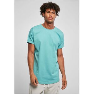 Urban Classics Long Glass Turnup Tee Tyrkysová Xs Urban Classics Long Glass Turnup Tee Tyrkysová Xs