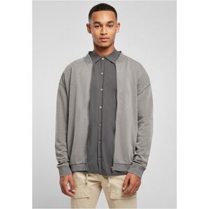 Urban Classics Darkshadow Washed Sweat Bomber Šedá Xs Urban Classics Darkshadow Washed Sweat Bomber Šedá Xs