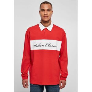 Urban Classics Plus Size Long Sleeve Rugby Červená L Urban Classics Plus Size Long Sleeve Rugby Červená L
