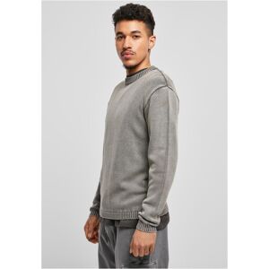 Urban Classics Washed Sweater Asphalt Šedá S Urban Classics Washed Sweater Asphalt Šedá S