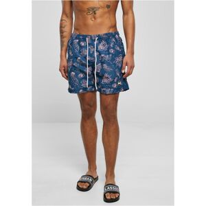 Urban Classics Pattern Of Swimming Shorts Navy Aop Modrá L Urban Classics Pattern Of Swimming Shorts Navy Aop Modrá L
