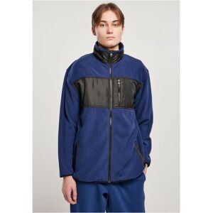 Urban Classics Patched Spaceblue Microfleece Jacket Modrá M Urban Classics Patched Spaceblue Microfleece Jacket Modrá M