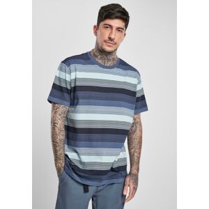 Urban Classics Yarn Dyed Sunrise Stripe Vintageblue T-Shirt Modrá L Urban Classics Yarn Dyed Sunrise Stripe Vintageblue T-Shirt Modrá L