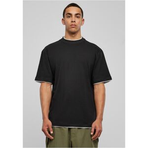 Urban Classics Contrasting High Shirt Blk/wht Čierna M Urban Classics Contrasting High Shirt Blk/wht Čierna M