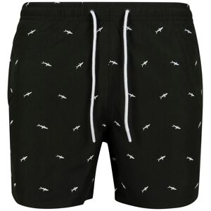 Urban Classics Men'S Swimwear With Embroidery Shark/black/white Čierna Xxl Urban Classics Men'S Swimwear With Embroidery Shark/black/white Čierna Xxl