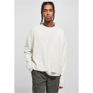 Urban Classics Eco Mix Boxes Cardigan Light Grey Šedá L Urban Classics Eco Mix Boxes Cardigan Light Grey Šedá L