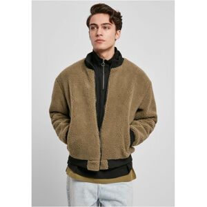 Urban Classics Box Sherpa Jacket Tiniolive Hnedá S Urban Classics Box Sherpa Jacket Tiniolive Hnedá S